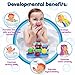 Baby Bath Toys for Kids - Whale Island Bathtub Toys - Best Baby Bath Toy Set - Bathtime Fun Tub Toys - Water Bath Toys with Bathtub Toy Organizer - Battery Operated Spray Water Pump Fountain Age 1 2 3