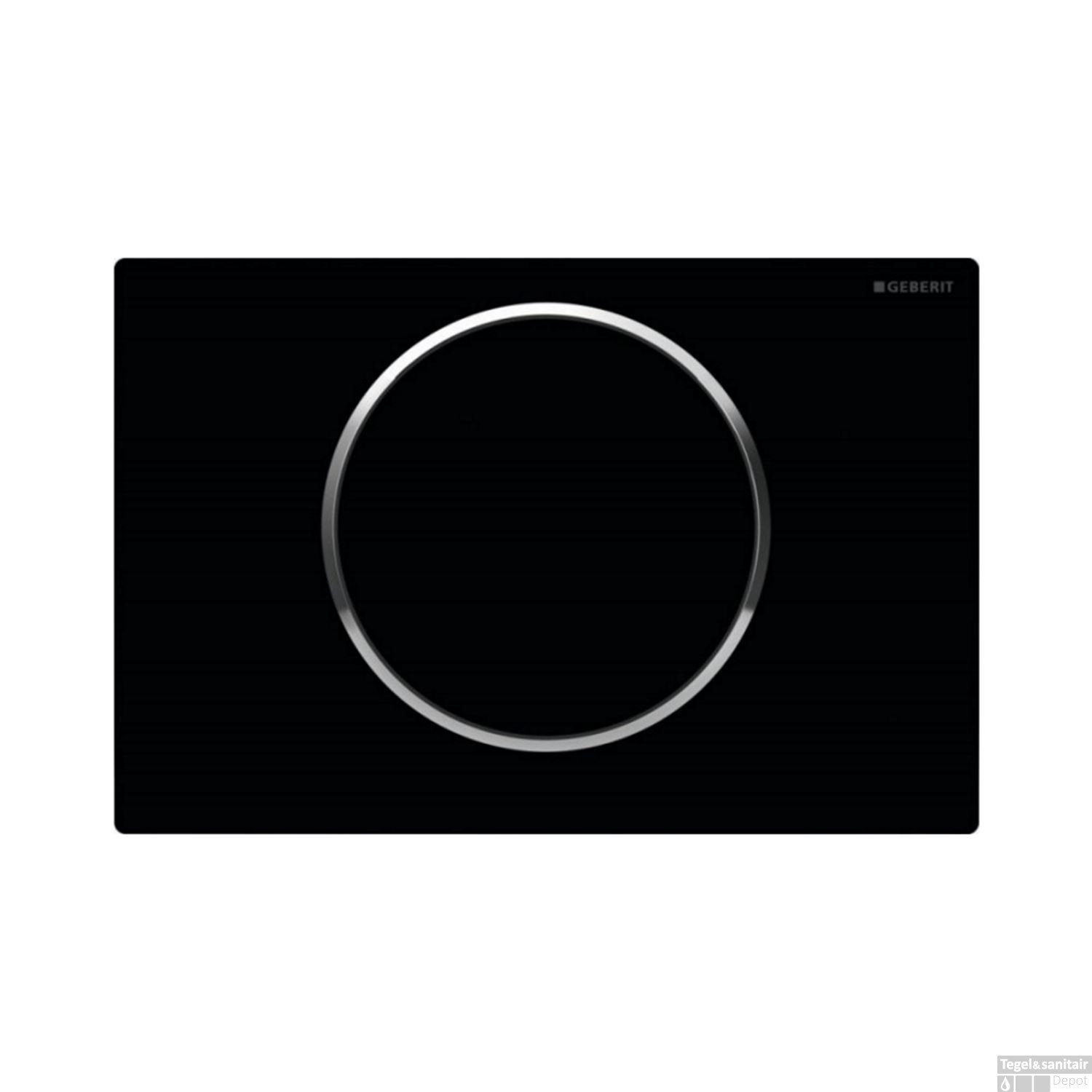 Geberit 115.758 KM. 5 Sigma10, Plastic, Black/Bright Chrome/Black