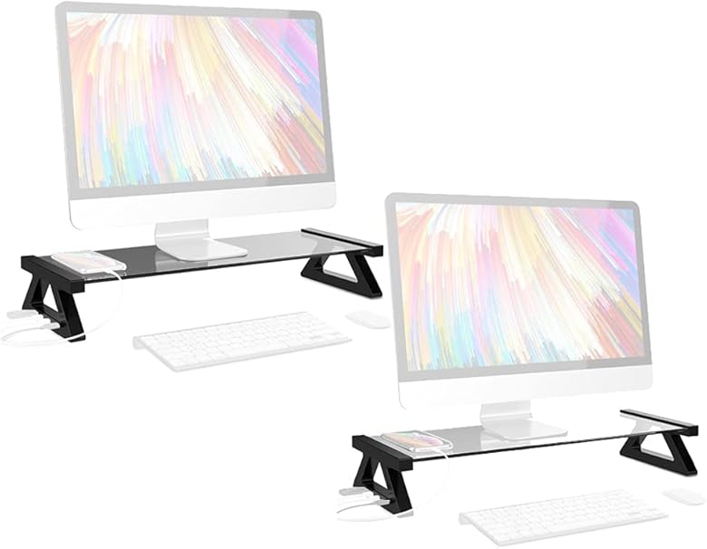 Amazon モニター台 ガラス Usbポート付き パソコン台 机上 クリア Hilax モニタアーム スタンド 通販 Amazon モニター台 ガラス Usbポート付き パソコン台 机上 クリア Hilax モニタアーム スタンド 通販
