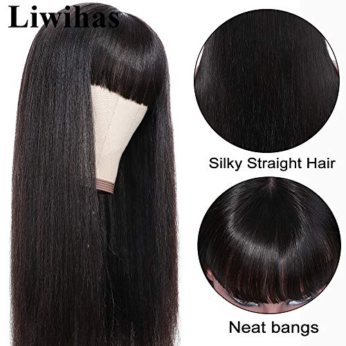 Liwihas-Silky-Brazilian-Virgin-Straight-Human-Hair-Wigs-with-Bangs-130-Density-None-Lace-Front-Wigs-Glueless-Machine-Made-Wigs-for-Black-Women-Natural-Color-26inch-Straight-Wigs