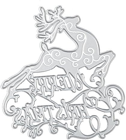 Christmas Cutting Dies for DIY Scrapbook Supplies, Metal Die Cuts for Card Making, DIY Scrapbooking and Embossing Paper Craft (Christmas Deer)