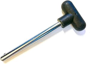 SB Distribution Ltd. Pin Tensile 3/8 Diameter 5-1/2" Locking Space | Universal Fitness Eqpt Weight Stack Replacement SELECTOR Key | Detent Hitch PINS | Chrome Plated Steel