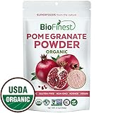 Biofinest Pomegranate Juice Powder - 100% Pure Freeze-Dried Antioxidants Superfood - USDA Organic Vegan Raw Non-GMO - Boost Digestion Skin Care - for Smoothie Beverage Blend (4 oz Resealable Bag)