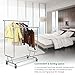 TomCare Garment Rack Double Clothes Racks Adjustable Clothing Rack Extensible Clothes Hanging Rack Commercial Grade Garment Rolling Racks for Hanging Heavy Duty Stainless Steel Garment Rack on Wheels