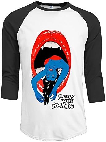Queens Of The Stone Age Stoner Rock Band Mens 3/4 Sleeve Raglan Tops Shirt Customized Top