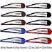 LONEEDY Pack of 10 Large Metal Stoving Varnish Hair Snap Clips,3.5 inch Long No-slip Hair Clips Barrettes For Women and Girls (Mixed color)
