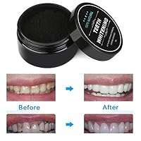 Creazy Teeth Whitening Powder Natural Organic Activated Charcoal Bamboo Toothpaste (c)