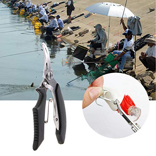 image for Rainleaf Set of 2 Fishing Pliers Hook Remover Braid Line Cutting Stain