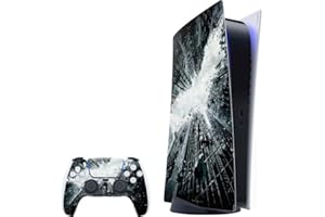 Skinit Decal Gaming Skin Compatible with PS5 Bundle - Officially Licensed DC Comics Batman Dark Knight Rises Poster Design