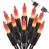 Brizled Orange Halloween Lights, 21.3ft 100-ct