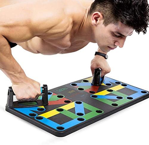SeaHome Push Up Board - 17 in 1 Complete Push Up Training System Color-Coded Push-up Bracket Board Portable for Home Fitness Training