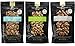 Squirrel Brand Caramel Bundle: Caramel Toasted Colada Cashews, Creme Caramel Pecans, Salted Caramel Pecans - 3.5 oz Each