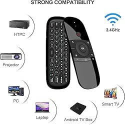 Air Remote,WeChip 2.4G Wireless Keyboard W1 Remote