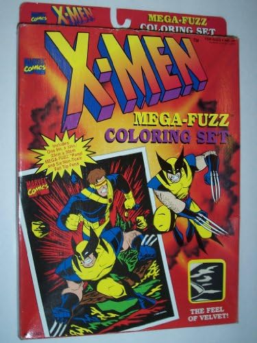Craft House Vintage Marvel Comics X-Men Mega Fuzz Picture Coloring Set Playset