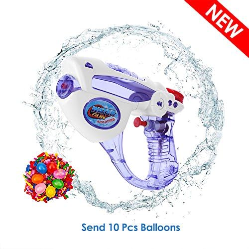 Kids Water Guns,YBQZ Transparent Water Blasters,Party and Outdoor Activity Summer Pool Beach Water Toys for Children (PURPLE)