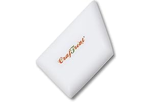 CrafTreat Teflon Bone Folder and Scoring Tool - Ergo Square - Paper Scorer for Paper Crafting, Origami, Bookbinding, Scrapbooking - Leather Burnishing Tool - Smooth, Non Stick,Ergonomic Craft Tool