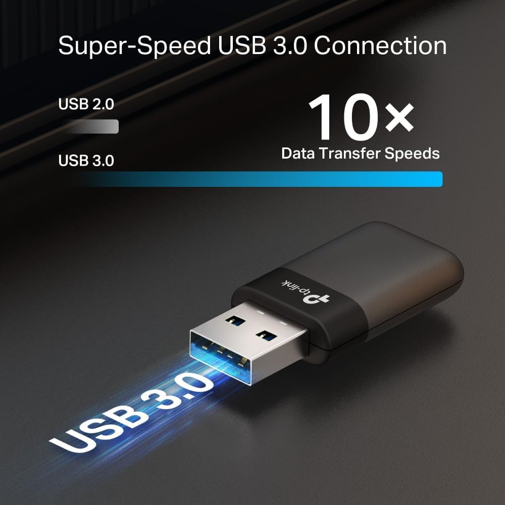 TP-Link Archer TX23U Nano WLAN Stick Für PC, Wi-Fi 6 AX1800 Dual Band WLAN Adapter, Nano Größe, WPA3, MU-MIMO, nur Kompatibel mit Windows 11/10 2