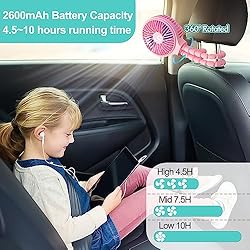HomeLifairy Stroller Fan Clip On Baby Bluetooth APP
