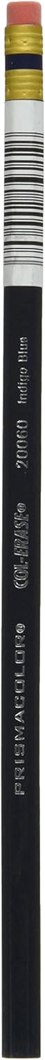 Prismacolor Col-Erase Erasable Colored Pencil, Indigo Blue (20060) : Wood Colored Pencils : Office Products