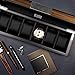 Lifomenz Co 6 Watch Box Organizer - Large Wooden Watch Storage Box Display Case