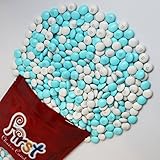 m&m Light Blue & White Milk Chocolate Candy 2 Pound Resealable Pouch Bag