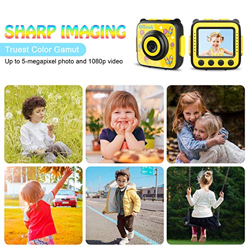 image for Oiiwak Kids Camera Gifts for 3-10 Year Old Girls, 5.0 MP Waterproof Vi