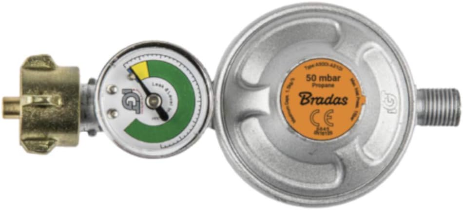 Bradas RG A310IE-002-M Gasdruckregler, mehrfarben, 15 x 8 x 6 cm