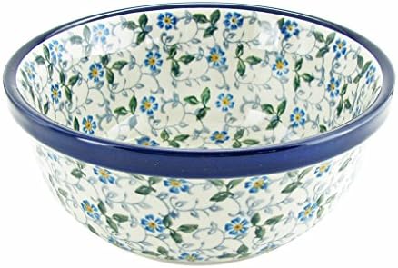 Polish Pottery Handmade 18 oz 6'' Berry Cereal Bowl Pattern 209-2163