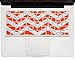 Kuzy Compatible with MacBook Keyboard Cover for Older Version MacBook Pro 13 15 17 inch and MacBook Air 13 inch, iMac Wireless Keyboard, Silicone Skin Key Board Protector, Chevron Orange