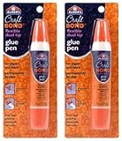 Elmer's E4014 CraftBond Flexible Dual Tip Glue Pen, 1 Fluid Ounce, Clear (2 Pack)