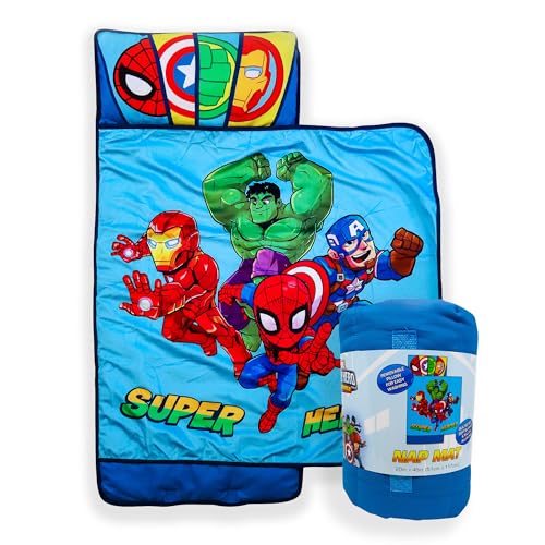 Avengers Nap Mat Sleeping Bag Blue
