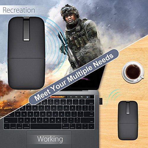 Wireless Mouse with USB Receive for Dell Microsoft PC Computer Laptop
