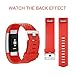 For Fitbit Charge 2 Bands, Adjustable Replacement Bands with Metal Clasp for Fitbit Charge 2 Wristbands Special Edition Red Small