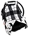Dear Baby Gear Infant Carseat Canopy & Winter Cover - Doubles as Stroller Cover - Black Bears - Black and Grey - Plaid - 40