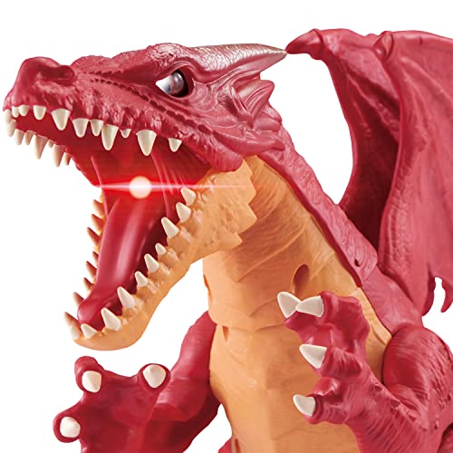 ROBO ALIVE Ferocious Roaring Dragon Battery-Powered Robotic Toy by Zuru (Red)