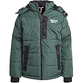 Reebok Boys Puffer Jacket - Heavyweight Quilted Water & Wind Resistant Boys Winter Coat - Fleece Insulated Kids Winter Jacket