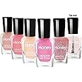 Tophany Non Toxic, Easy Peel Off and Fast Dry Nail Polish Set for Pack, Eco Friendly & Organic Water Based Nail Polish for Women,Teens (6 Bottles, 5ML)