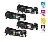 AZ Supplies © Premium OEM Quality Compatible Xerox Phaser 6500, Black 106R01597, Cyan 106R01594, Magenta 106R01595, Yellow 106R01596 Toner Set for Xerox Phaser 6500, Xerox WorkCentre 6505 Series Printers. Black 3,000; Colors 2,500 pages yield.