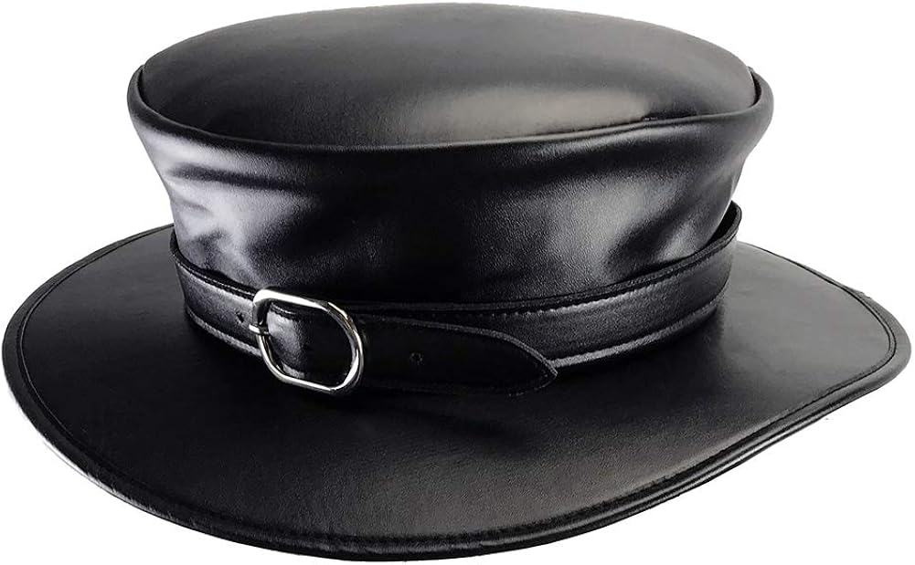 Absolute Vibe Plague Doctor Halloween Costume Steampunk Magician Dress Up Party Black Wide Brim Hat: Clothing