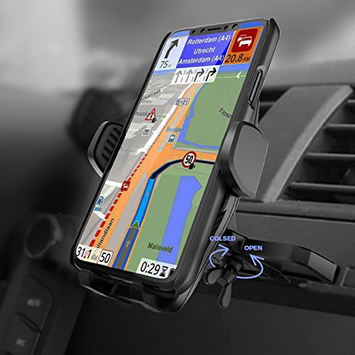 CD Phone Mount, WizGear Universal Car Phone Mount, CD Slot Car Mount Holder with New Gravity Self-Locking Design Mount, Compatible with All Smartphones (New Gravity Self-Locking Mount)