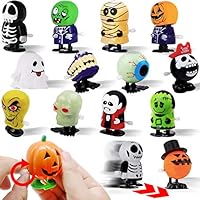 15 PCs Wind Up Halloween Toys Assortment Party Favors for Halloween Trick or Treat Goody Bags Prizes