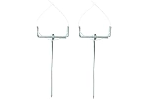 LONGTAKEOFF 2pcs Premium Adjustable Gutter Downspout Extensions U Bracket, Heavy-Duty Galvanized Iron, Suitable for 2x3 & 3x4 Inches, Gutter Guards Holder, Rust-Proof Anchor for Pipe Support (Silvery)