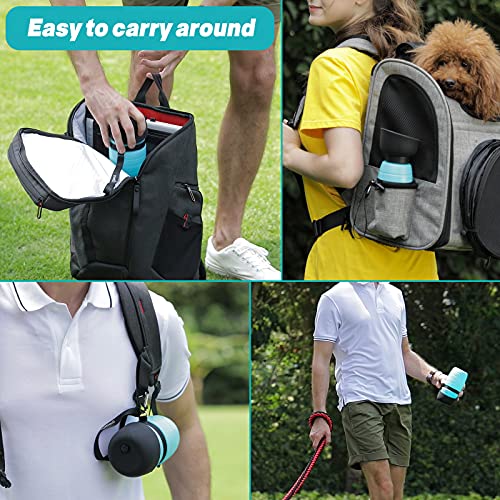 Pecute Dog Water Bottle Foldable(16.9oz/21.9oz), Convenient 2 in 1 Dog Water Dispenser, Leak-Proof Dog Travel Water… - Image 7