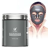 Dead Sea Mud Mask, Tansmile Natural Dead Sea Mud Clay Mask Detoxify Exfoliate Deep Cleansing Facial Mask Skin Cleanser Face Treatment Minimize Pores, Acne, Blackheads, Oily Skin, and Body Spa (8.8oz)