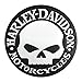 Harley-Davidson Genuine Willie G Skull Leather Emblem Patch, 3.75 in. HDEML1000