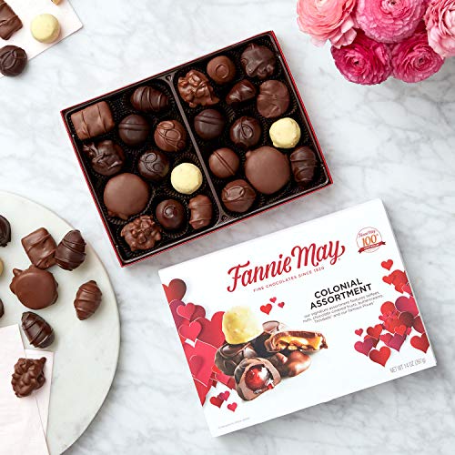 Fannie May Valentines Day Colonial Chocolate Assortment, Candy Gift Box, 14 oz - Thumbnail 3