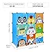 HOMFA Kid's Toy Storage Organizer, Bulk Storage 9 DIY Large Bins Closet Cabinet Display Modular, Multi-Functional Cubes for Toys, Clothes, Books etc, Cartoon Pattern Plastic