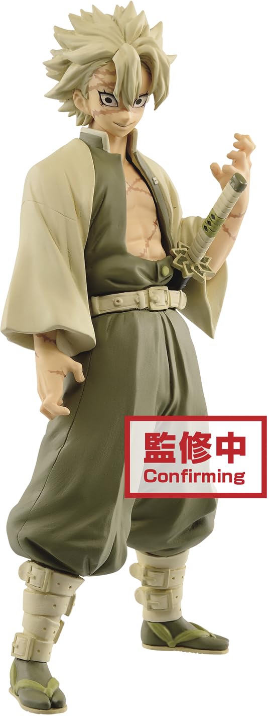 Banpresto Demon Slayer vol.15 Sanemi Shinazugawa Figure, Multicoloured, BP17432
