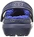 crocs Classic Lined Clog (Toddler/Little Kid), Navy/Cerulean Blue, 11 M US Little Kid
