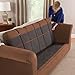 Link Shades Anti-Slip Xtra Large Sofa Protector | Water Resistant Microsuede Slipcover | Stay-Put Straps | Cover Protects Couches from Dogs & Other Pets (XL Sofa, up to 86